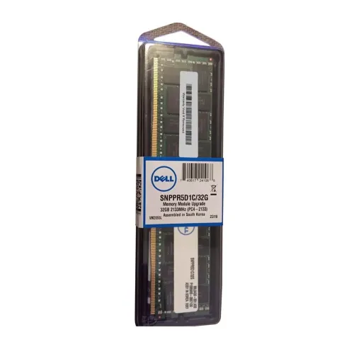 Dell 32GB PC4-17000 DDR4-2133MHz ECC Registered CL15 288-Pin DIMM 1.2V Dual Rank Memory ModulePart# SNPPR5D1C