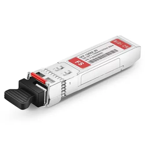 FS SFP-10G-BX80U-I 10GBASE-BX80-U BiDi SFP+ 1270nm-TX/1330nm-RX 80km DOM Transceiver