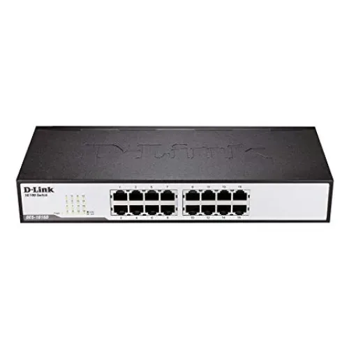 DES-1016D D-Link 16-Port Fast Ethernet 10/100 Mbps Unmanaged desktop Switch