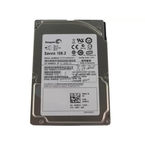 Seagate ST9146802SS 146GB 10K RPM 2.5 Inches SAS Single Port Hard Drive 9F6066-046