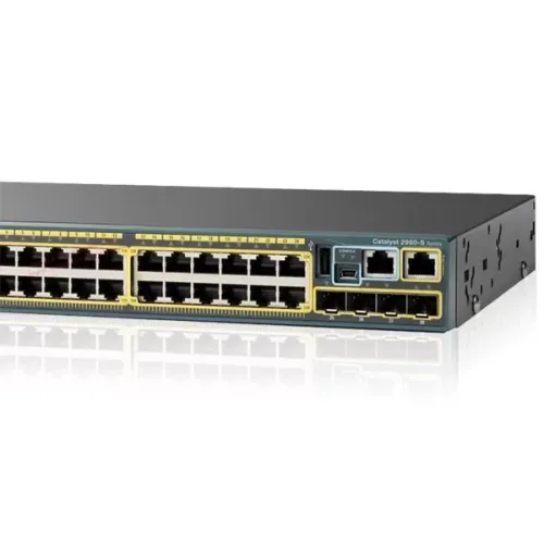 Cisco Catalyst WS-C2960S-24PS-L 24-Port Gigabit PoE+ Switch