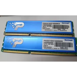 Patriot Blue 16GB (2 x 8GB) Kit DDR3 1600 (PC3 12800) Desktop Memory Model PVL38G160C0KB