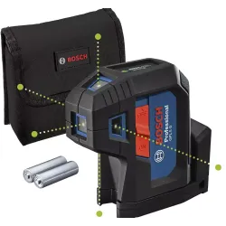 Bosch GPL 5G Professional 5 Point Laser Level Green Laser Working Range Up To 30M