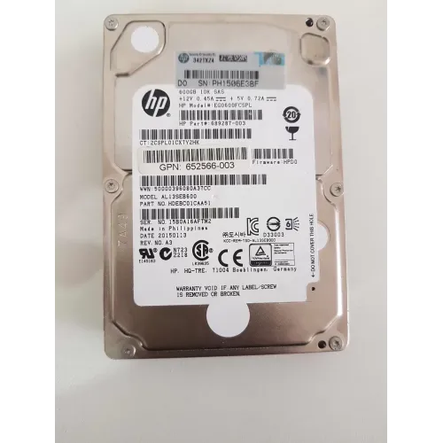 HP 600GB 2.5 Inch SFF 6G SAS 10K HDD 689287-003