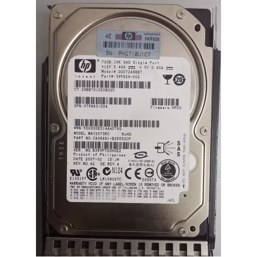 HP 72GB 2.5 Inch 15K RPM SAS Hard Disk 375863-004