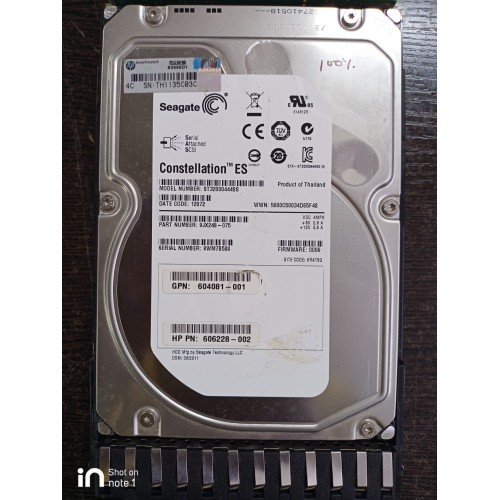 Seagate 2TB 3.5 Inch 6Gbps 7.2K RPM SAS Hard Disk 9JX248-031