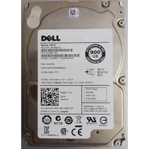 Dell 900Gb 10K RPM SAS 2.5 Inch 6Gbps Hard Disk 9TH066-150