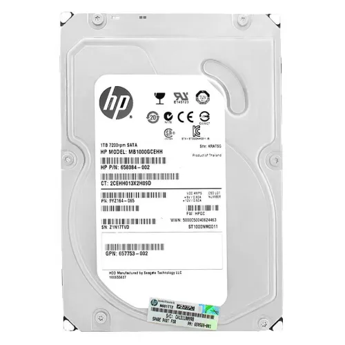 HP 1TB 7.2K RPM SATA III 3.5 Inch 6Gbps Hard Disk Drive 763610-002