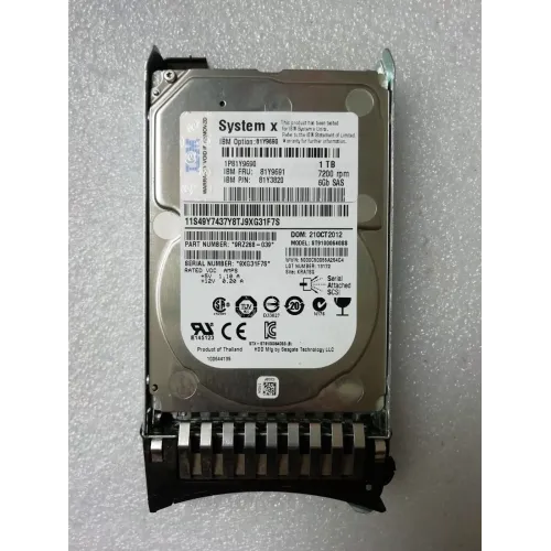 Dell 1TB 2.5 Inch 7.2K 6bps SAS Hard Disk 9RZ268-150