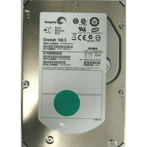 Seagate Cheetah 300GB 15K RPM 3Gbps 16MB 3.5 Inch SAS Hard Disk 9Z1066-002 ST3300655SS