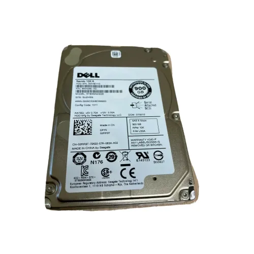 Dell 900GB 10K 6Gbps 64MB Cache 2.5 Inch SAS Hard Disk Drive 2RR9T 02RR9T 9Wh066-150 9WH066-150 ST900MM0006