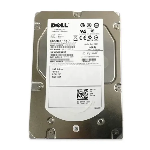 Seagate 450GB 15K RPM 6Gbps 3.5 Inch SAS Hard Disk Drive ST3450857SS