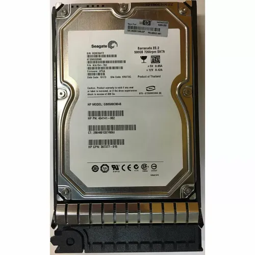 HP 500GB 7200 RPM 6Gbps 3.5 inch SATA Hard Drive 458941-B21 459316-001 454141-002