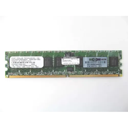 HP PC2-3200 1GB DDR2 400MHz 1Rx4 ECC Reg Memory Ram 345113-051