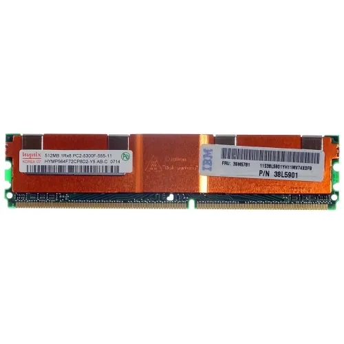 HP PC2-5300F 1Rx8 512MB ECC FB Dimm Server Memory Ram 39M5781 38L5901