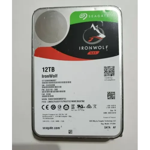 Seagate 12TB 7.2k 6gbps 3.5inch SATA hard disk ST12000VN0007 2GS116-500