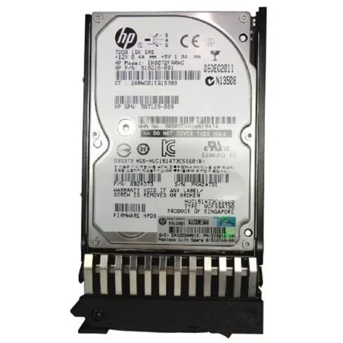 HP 72GB 15K RPM 6G DP 2.5 Inch SAS HDD 518216-001 507129-008 512743-001