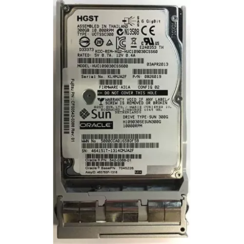 SUN 300GB 10K RPM 3G 2.5 Inch SAS HDD 542-0388-01 390-0487-02