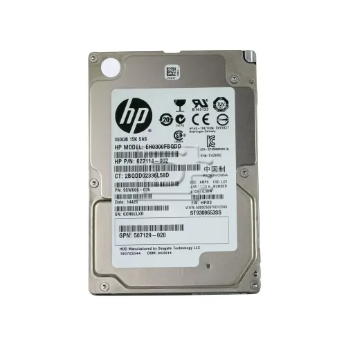 HP G8 300GB 15K 6G DP 2.5" SAS HDD 627114-002 507129-020 653960-001