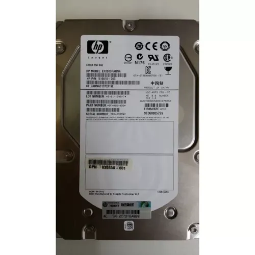 HP EVA M6612 600GB 15K RPM 6G DP 3.5 Inch SAS HDD 516810-003 635330-001