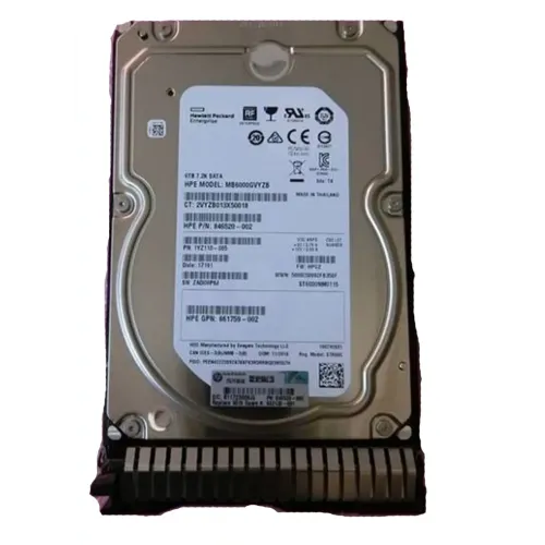 HP 6TB 7.2K SATA 6G 3.5inch SC Hard Drive 846520-002 862138-001 861750-B21