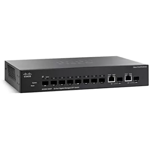 Cisco Small Business 300 8 Ports Gigabit Ethernet Combo Switch SG300-10SFP