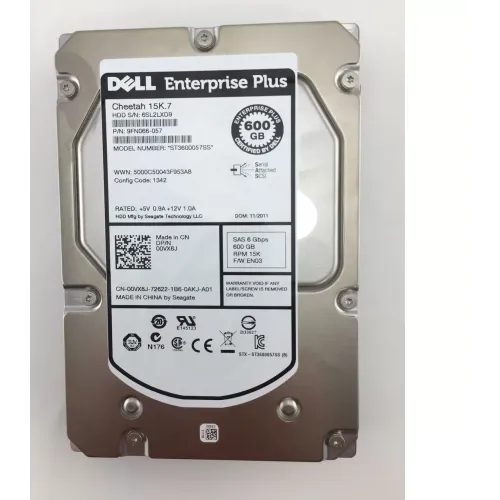 Dell Equallogic 600gb 15k 6gbps 3.5inch SAS Hard Drive 00VX8J