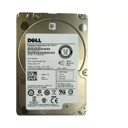 Dell 1.2TB 10K RPM 6Gbps 2.5 Inch SAS Hard Disk Drive 0RMCP3