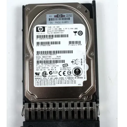 HP 72GB 3Gbps 10K RPM 2.5 Inch SP SAS Hard Disk 376597-001