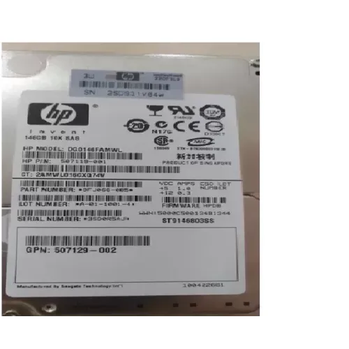 HP 146GB 10K 3GBPS 2.5" SAS Hard Disk Drive 418399-001