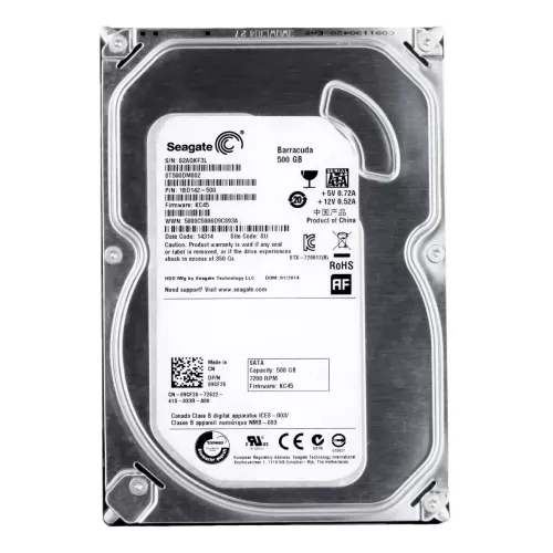 Dell 500GB 7.2K SATA 3.5 Inch Hard Drive 09CF26