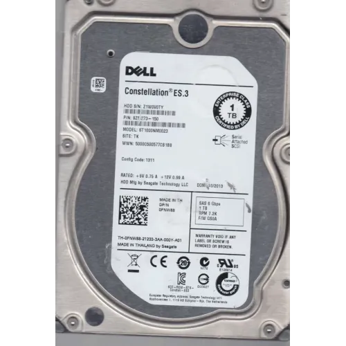 Dell 1TB SAS 7200RPM 6GBPS Hard Disk 9ZM273-150