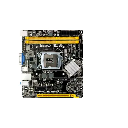 Biostar H81MLV3 MicroATX LGA1150 4th Gen Intel Processor Desktop PC Motherboard