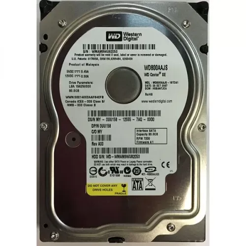 Dell 80GB SATA 7200 RPM Hard Disk Drive 0UU158