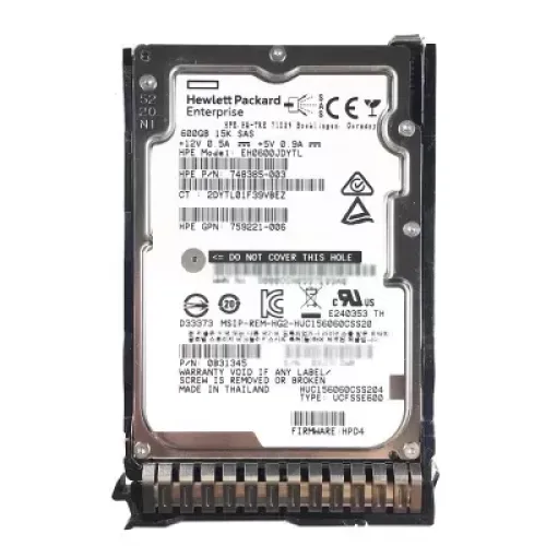 HP 600GB SAS 2.5 Inch 6Gbps 15K Hard Disk 736437-001