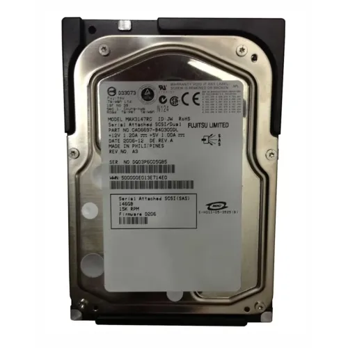 Fujitsu 147GB 15K RPM 3.5 Inch SAS Hard Disk MAX3147RC