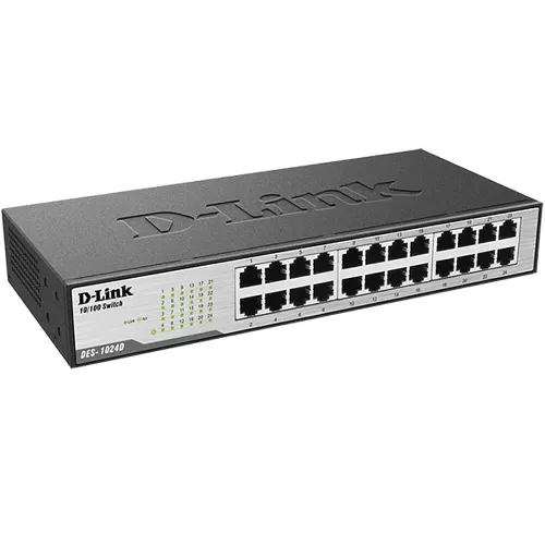 D-link des-1024d is a 24-port 10/100mbps