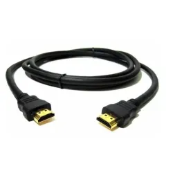 HDMI to HDMI Cable 1.8 Meter Round High-Quality Copper-Clad Steel Black