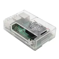 New High Quality Transparent ABS Case for Raspberry Pi 3/3+ with Slot for Cooling Fan & GPIO