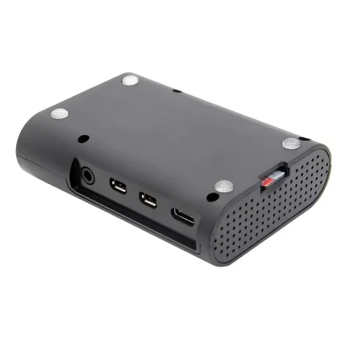 Raspberry Pi 4 Black Compact ABS Case