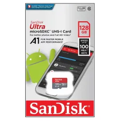 SanDisk Micro SDXC USH-I 128GB Class 10 Memory Card