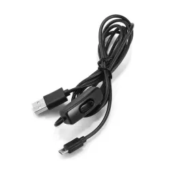 USB to Micro USB Cable 1.5 Meters Black With ON/OFF Switch Power Control For Raspberry Pi