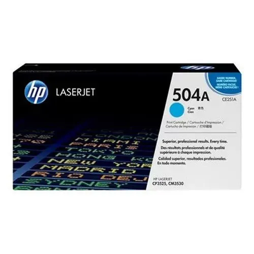 HP 504A Cyan Original Laserjet Toner Cartridge CE251A Original (NEW Sealed Packed)