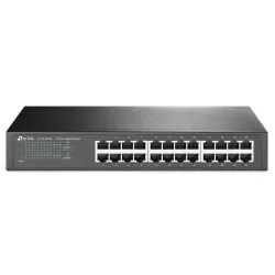 TP-Link 24-Port Gigabit Ethernet Unmanaged Switch | Plug and Play | Desktop/Rackmount | Fanless (TL-SG1024D),Black