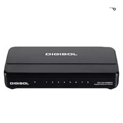 Digisol DG-GS1008DG-IS 8 Port 10/100/1000 Mbps Gigabit Ethernet Unmanaged Switch