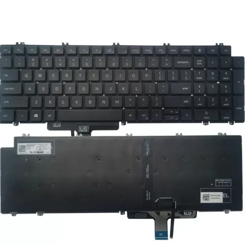 Backlit Keyboard for Dell Latitude 5520, 5521, Precision 3560, 3561 Laptops