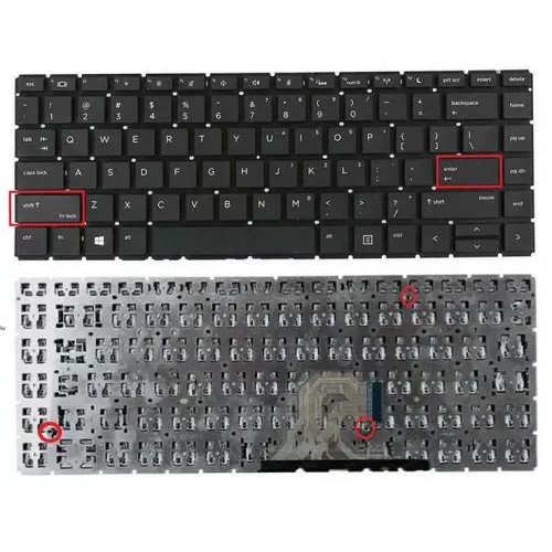 Replacement Keyboard for HP Probook 440 G6/445 G6/445R G6/HSN-Q15C/HSN-Q24C/HSN-Q21C/ZHAN 66 PRO 14 G2 G3 Laptop