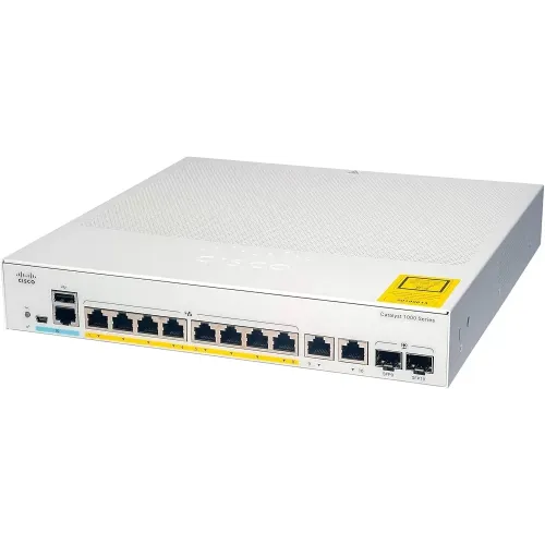 Cisco Catalyst 1000-8T-E-2G-L 8 Gigabit Ethernet Ports 2 x 1G SFP/ RJ45 Managed Switch