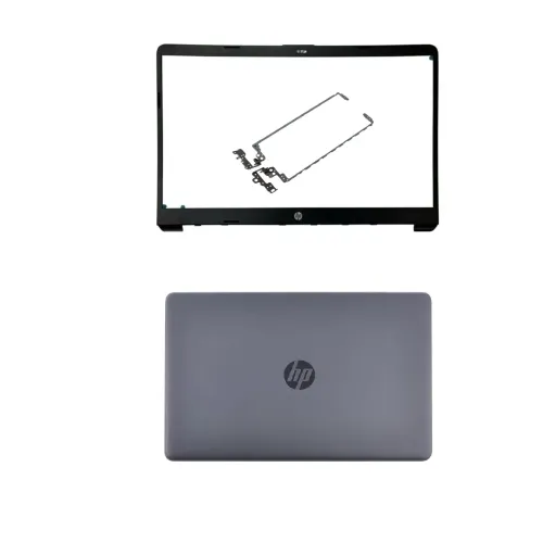 HP 15-BS Black Laptop LCD Back Cover with Front Bezel with Hinges